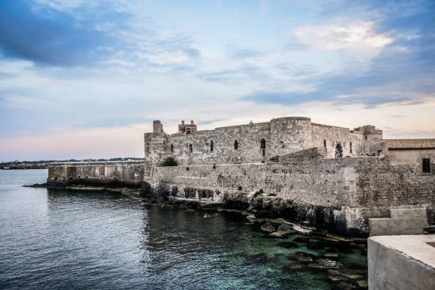 Morning View Of Castello Maniace In Syracuse, Sicily